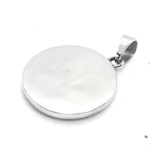 Vintage Round Pendant Stainless Steel Mens Pendant