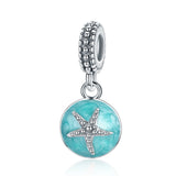 Pre-Autumn Silver Pendant Fresh flowers Charm Bracelet DIY Jewelry