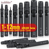 Leather Round Hole Punch Tools Cutting Sewing Kit 1-12mm