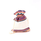 Retro Style Cotton Gift Bag Colorful Stitching 10X14cm Jewelry Bag