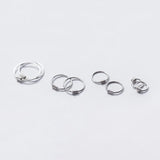 S925 Small Hoop Earrings Gothic Punk Circle Twist Earring Minimalist Jewelry