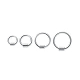 S925 Small Hoop Earrings Gothic Punk Circle Twist Earring Minimalist Jewelry