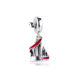 Castle Charm Bracelet 925 Sterling Silver Beads Jewelry Making