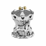 Sterling Silver Cartoon Horse Charm Beads for Bracelets
