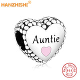 925 Silver Grandma Heart Charm Bead for Bracelet Necklace