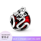 925 Silver Mulan Mushu Charm Bead for 3mm Bracelet