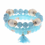 Women's Charm Beads Bracelet Set 3Pcs/Lot HXB002