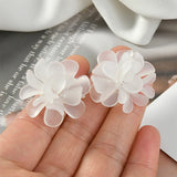 30pcs 30mm Resin Petal Flower Charms DIY Earrings/Garment Accessory