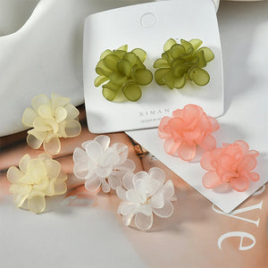 30pcs 30mm Resin Petal Flower Charms DIY Earrings/Garment Accessory