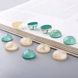 40pcs Geometry Resin Flatback Beads DIY Jewelry Earring Accessory
