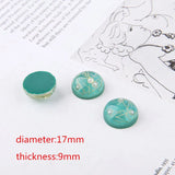 40pcs Geometry Resin Flatback Beads DIY Jewelry Earring Accessory