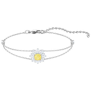 Crystal Daisy Adjustable Bracelet For Women