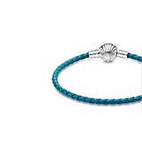 Summer Silver 925 Shell Leather Bracelet Women Jewelry