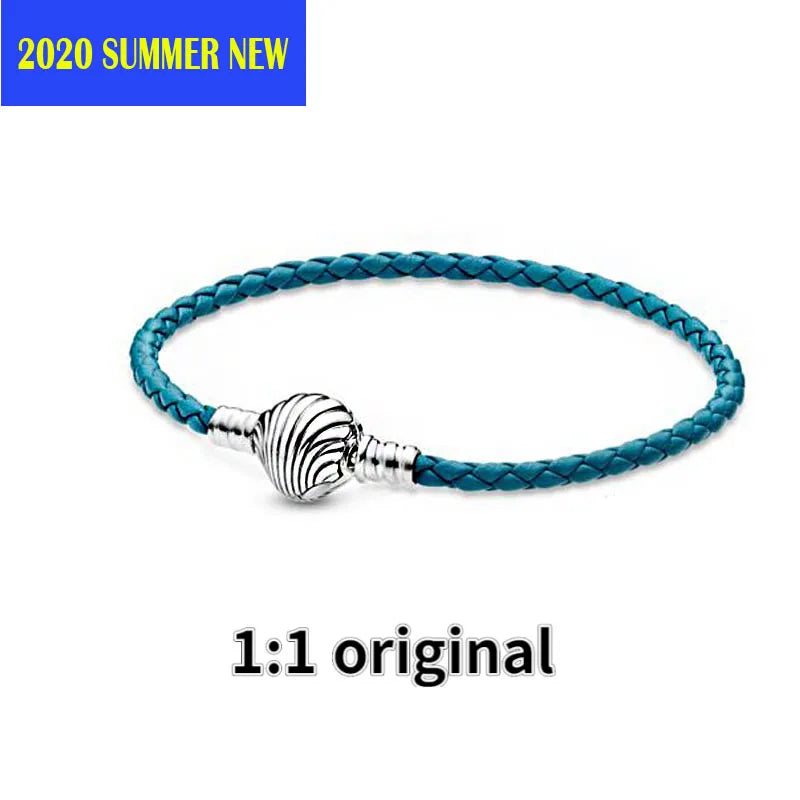 Summer Silver 925 Shell Leather Bracelet Women Jewelry