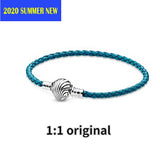 Summer Silver 925 Shell Leather Bracelet Women Jewelry