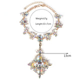 Geometric Crystal Choker Necklace for Women