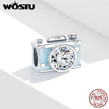 Wostu 925 Sterling Silver Camera Charm for Bracelet