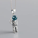 Astronaut Pendant Necklace Retro Hip Hop Style Unisex