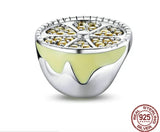 Silver Crystal Love Hearts Stars Flowers Beads Charms for Women