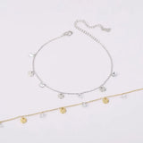 Women's Clover Tassel Ankle Bracelet Zircon Foot Chain