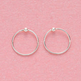 925 Sterling Silver Joker Hoop Nose Ring Small Pure Fresh Jewelry