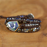 Wrap Bracelets Plating Rhinestone Leather Bracelet Fancy Femme Boho Couples