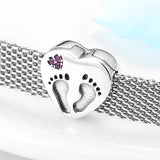 925 Silver Butterfly Heart Clip Beads for Bracelet Charms