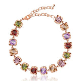 Peridot Ruby Amethyst Gemstone Bracelets for Women
