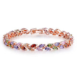Peridot Ruby Amethyst Gemstone Bracelets for Women