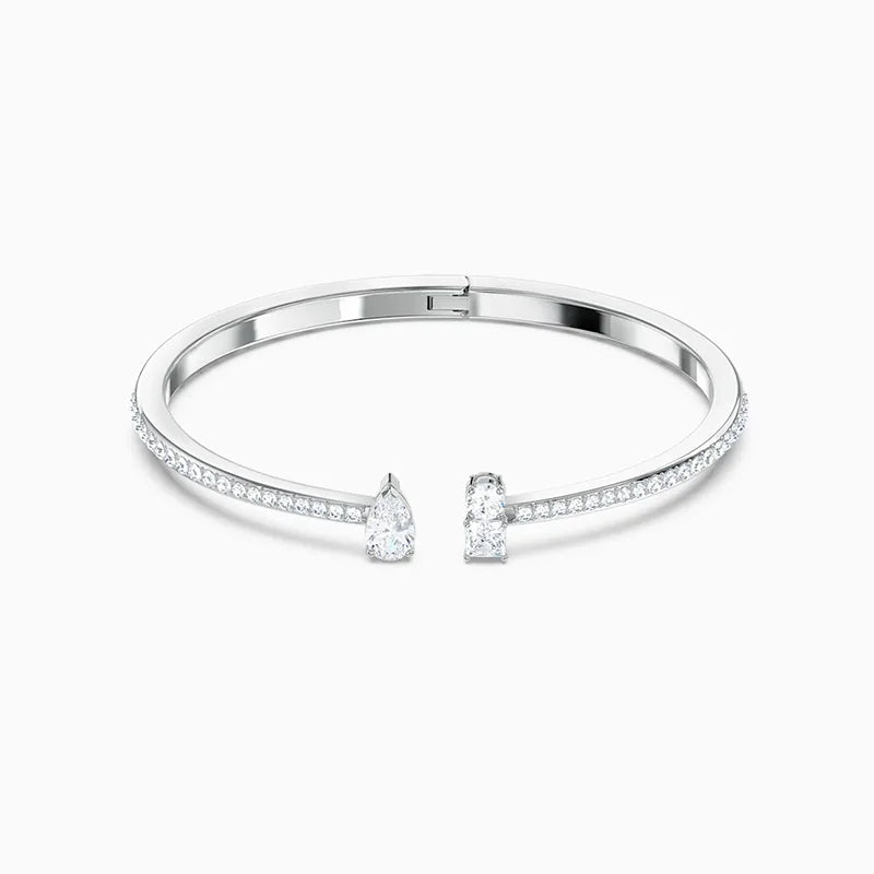 Stone Shaped Drop Opening Bracelet, Elegant Women's Gift