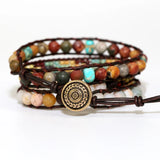 Glass Beads Weaving Wrap Bracelet Boho Jewelry