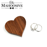 Wood Rings Jewelry Organizer Display Travel Case Portable Storage Box