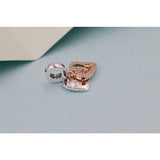 925 Sterling Silver Freehand Heart Dangle Charm for Bracelets DIY Jewelry