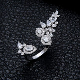Baguette Cut Stackable Rings for Women  Adjustable Boho Beach Jewelry