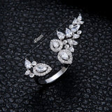Baguette Cut Stackable Rings for Women  Adjustable Boho Beach Jewelry