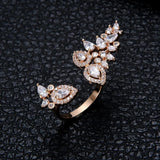 Baguette Cut Stackable Rings for Women  Adjustable Boho Beach Jewelry