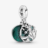 925 Silver Christmas Mistletoe Charms for Bracelet DIY Jewelry