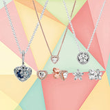 Sterling Silver Rotating Globe Snowflake Necklace For Women