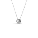 Sterling Silver Rotating Globe Snowflake Necklace For Women