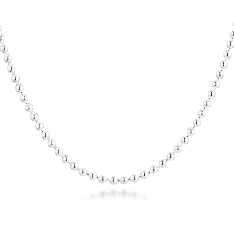 Winter Polished Ball Chain Necklace - Fits Sterling Silver Charms & Beads
