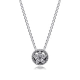 925 Sterling Silver Winter Snowflake Necklace