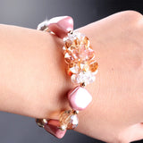 Crystal Shell Bracelet for Women - Elegant Hand Decoration
