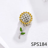 925 Sterling Sliver Sea Animals Crystal Bead Collection