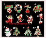 Christmas Santa Claus Chimney Brooch Pin Jewelry Decoration