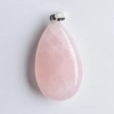 8pcs Hot Semi Precious Stone Drop Pendants 25x40mm Charms for Necklaces Making