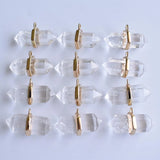 Crystal Pillar Point Chakra Charms Pendants for Jewelry Making