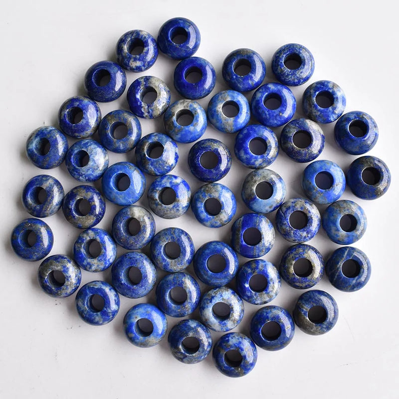 Lapis Lazuli Round Charms Beads For Bracelet Making 30pcs/lot