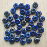 Lapis Lazuli Big Hole Charms Beads for Bracelet Making 30pcs