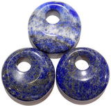 30mm Stone Donut Pendant Set of 8 for DIY Jewelry Making