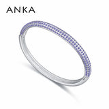 Crystal Round Bracelets & Bangles Hand Cuff Bangle for Women
